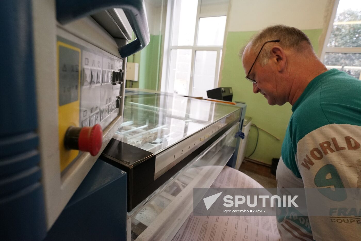 Printing ballot papers in Kaliningrad