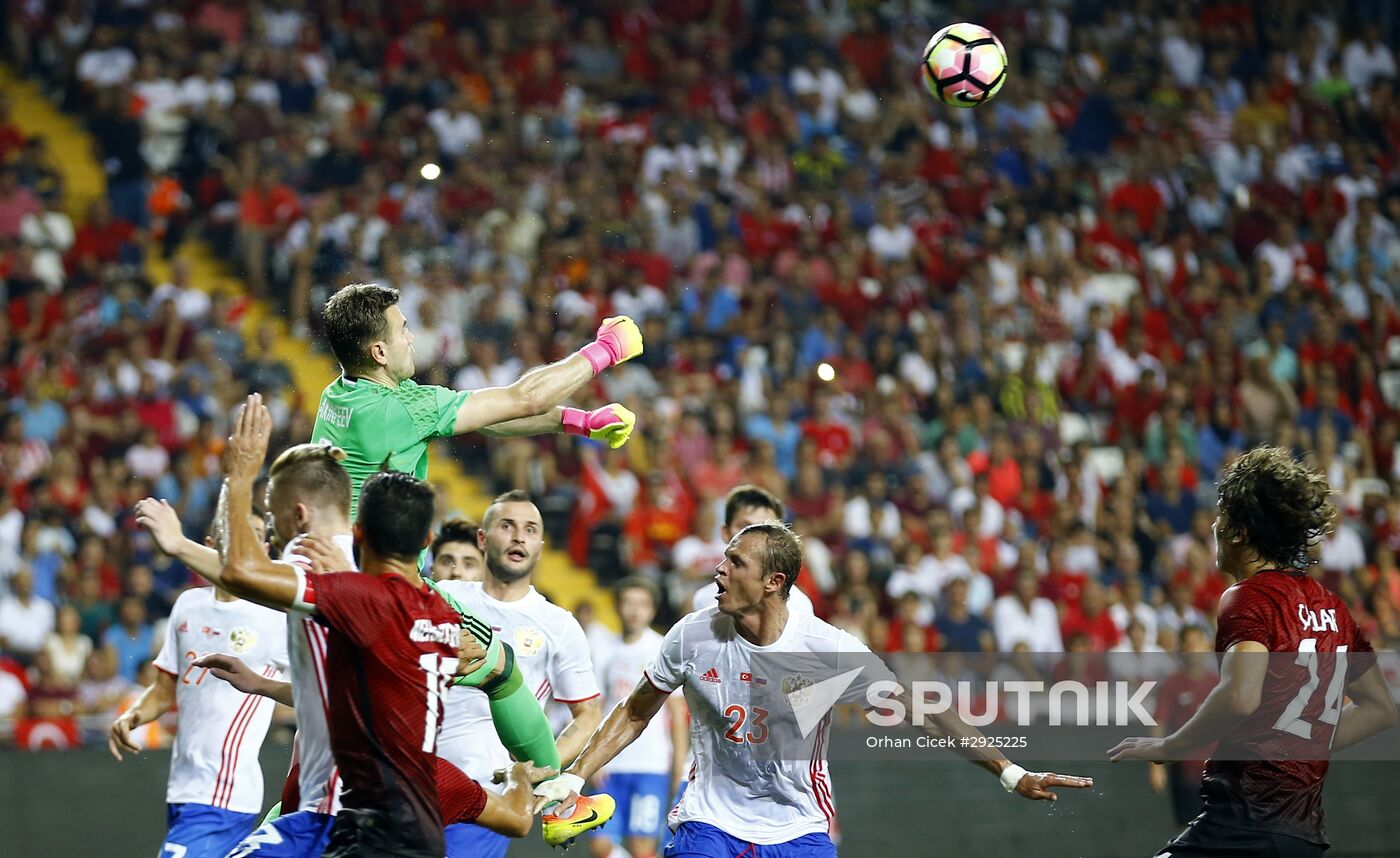 Turkey vs. Russia friendly football match