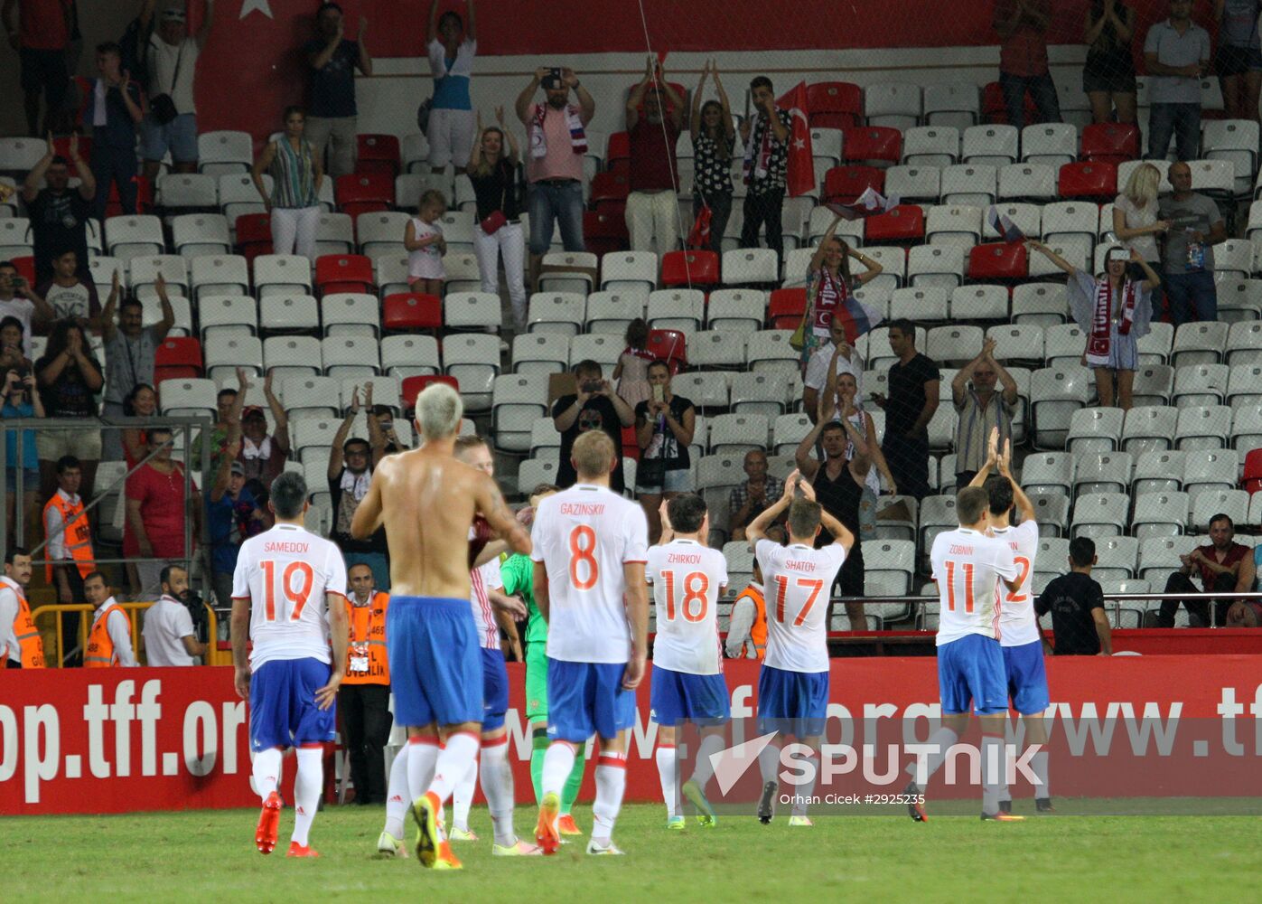 Turkey vs. Russia friendly football match