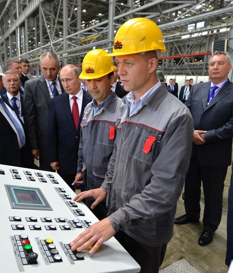 Vladimir Putin visits Far Eastern Federal District