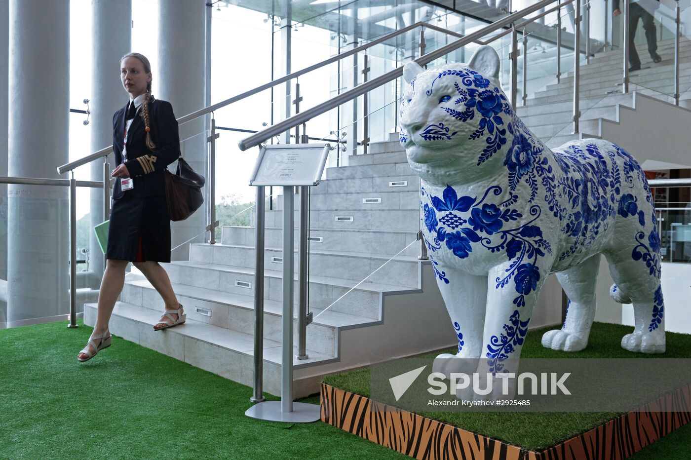 Preparations for the opening of the Eastern Economic Forum