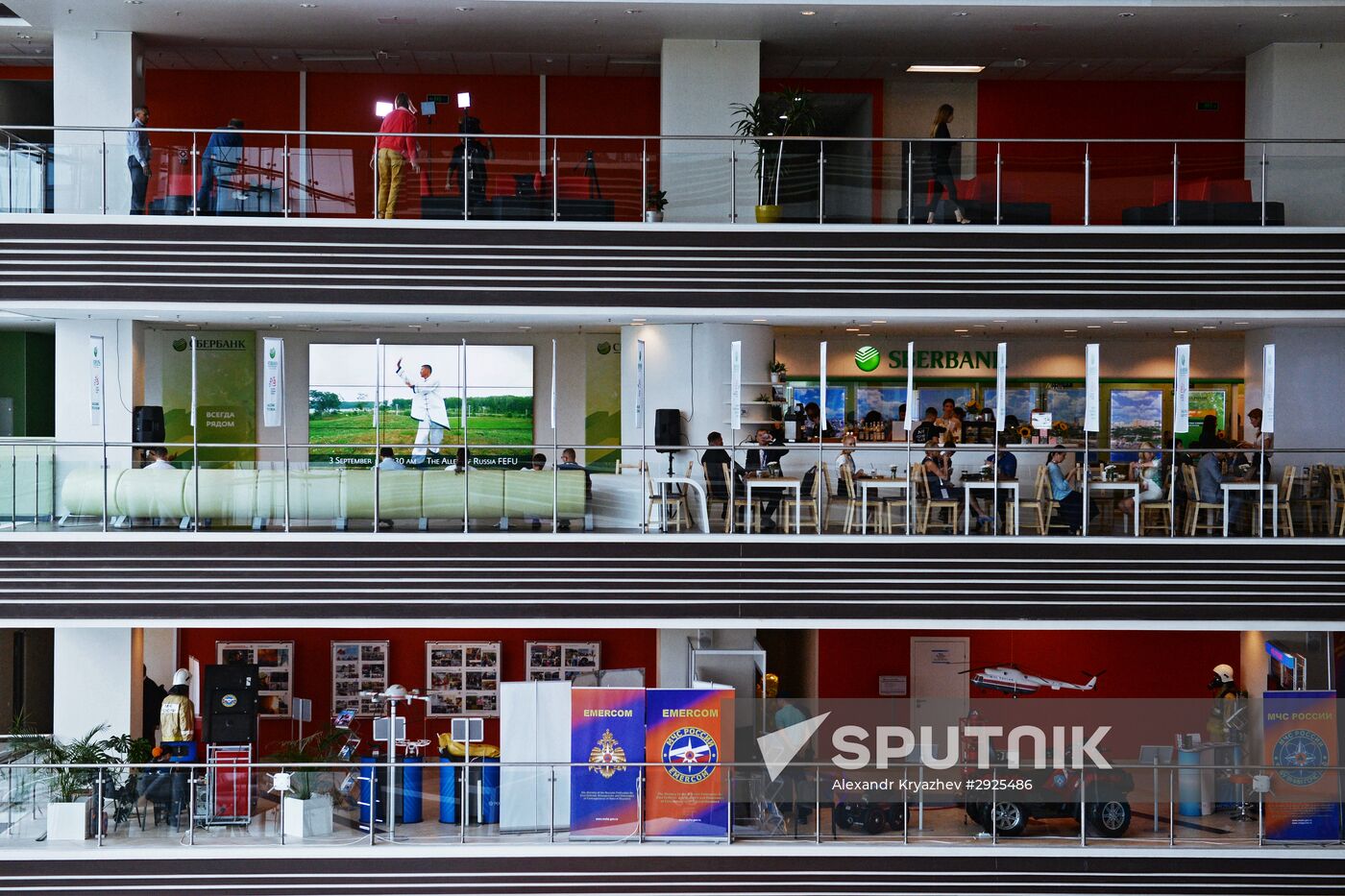 Preparations for the opening of the Eastern Economic Forum