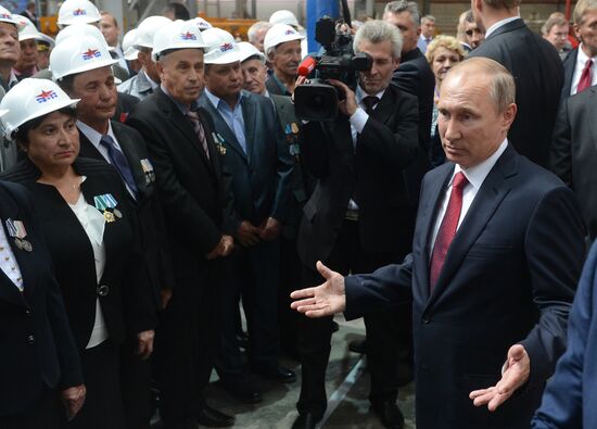 Vladimir Putin visits Far Eastern Federal District