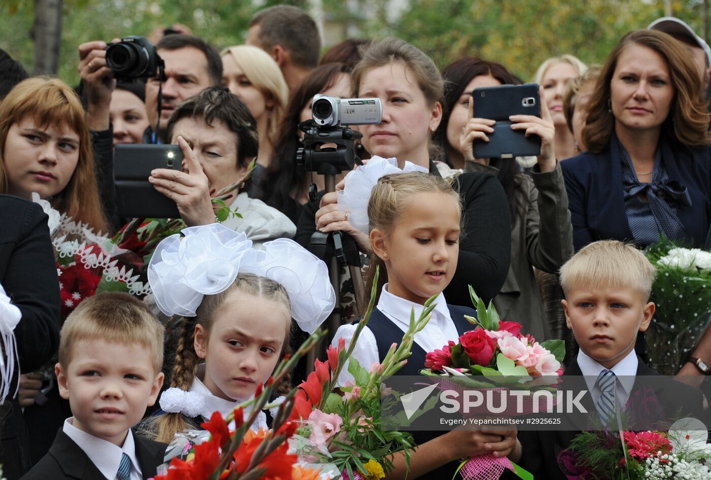 School year starts in Russia