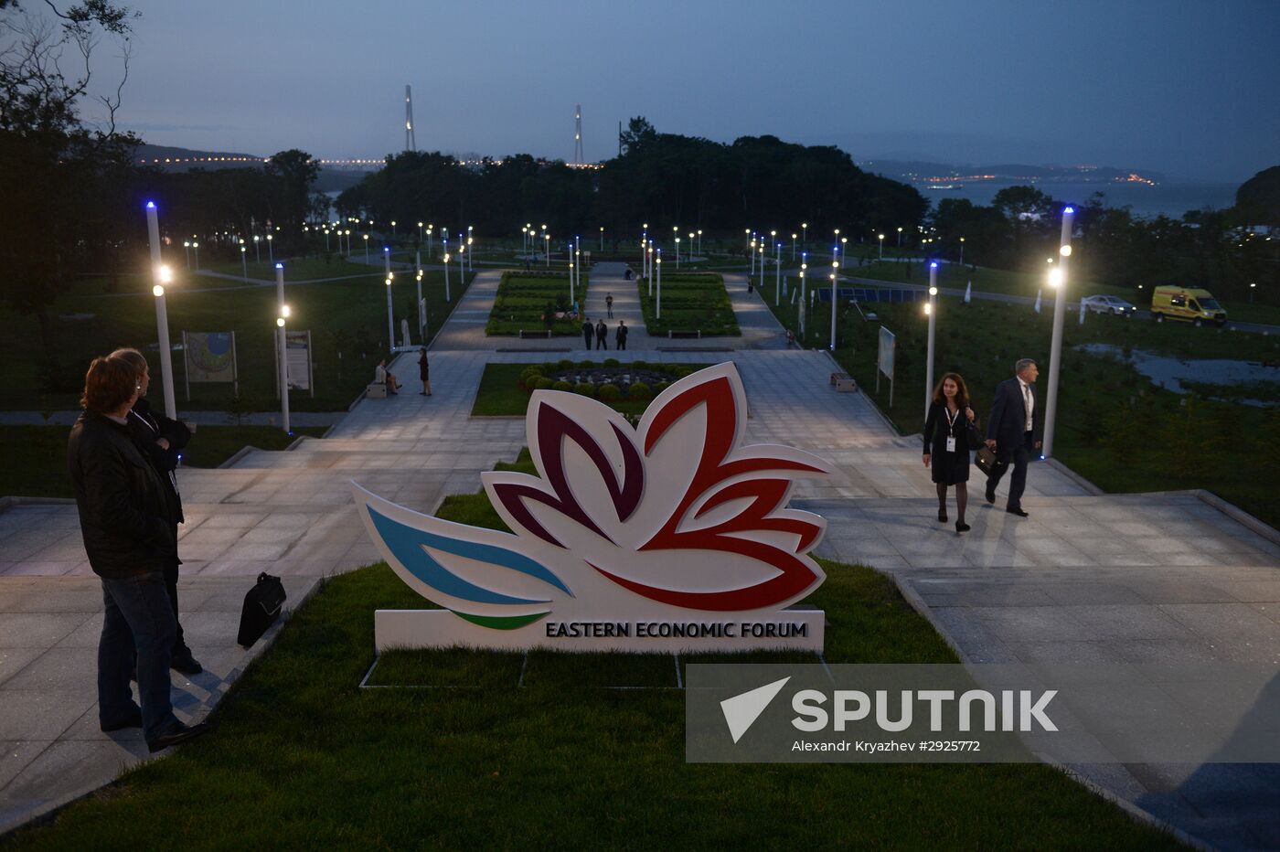 Preparations for the opening of the Eastern Economic Forum