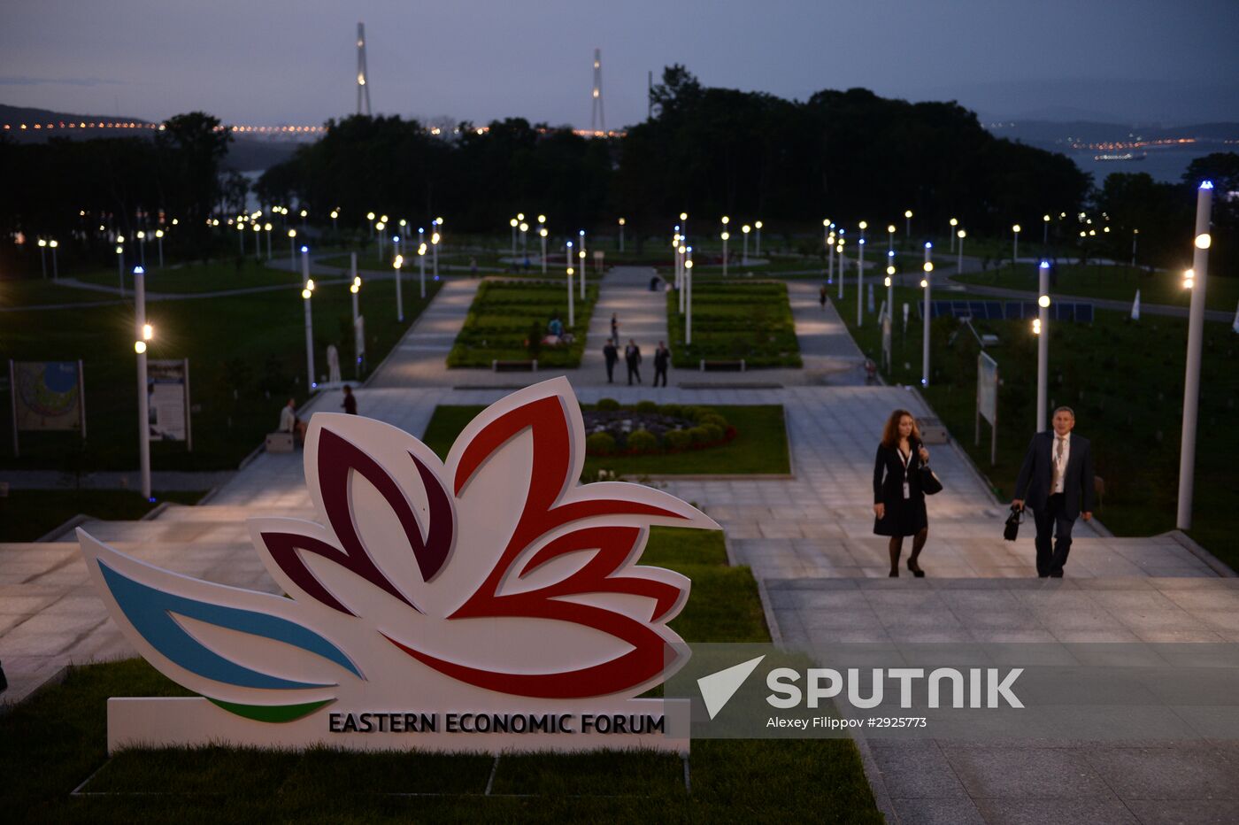 Preparations for the opening of the Eastern Economic Forum