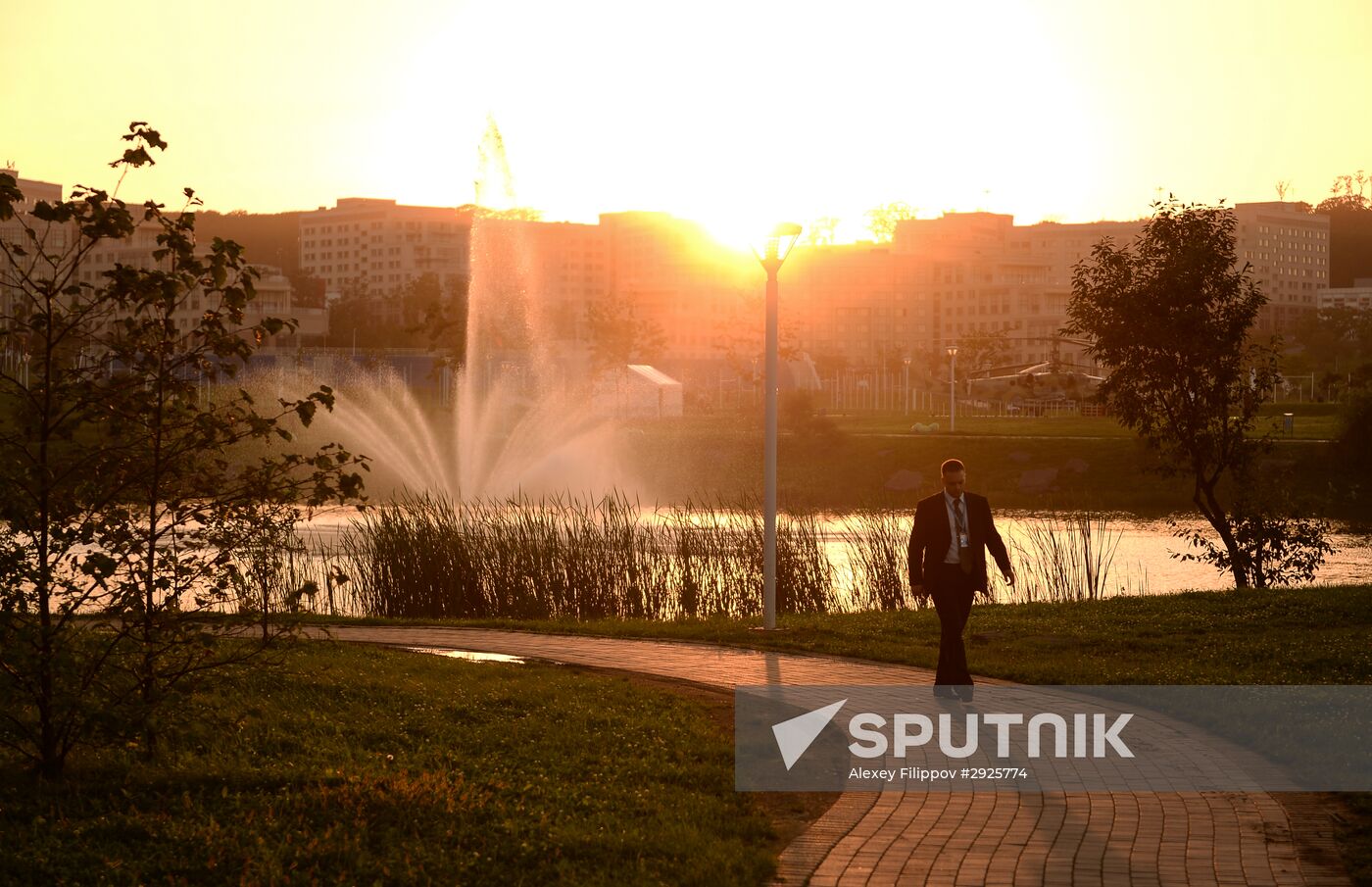 Preparations for the opening of the Eastern Economic Forum