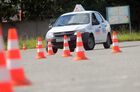 Theoretical and practical lessons at DOSAAF driving school