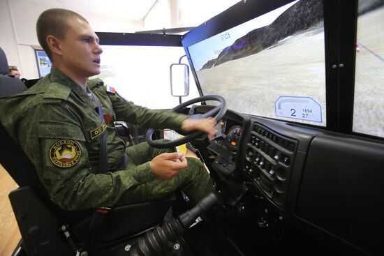 Theoretical and practical lessons at DOSAAF driving school