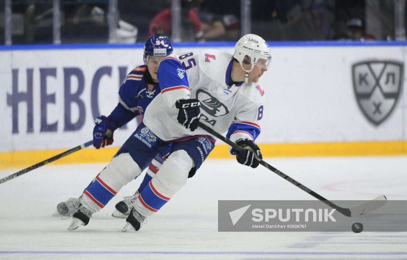 Kontinental Hockey League. SKA vs. Lada