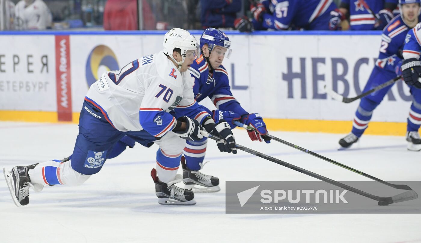 Kontinental Hockey League. SKA vs. Lada