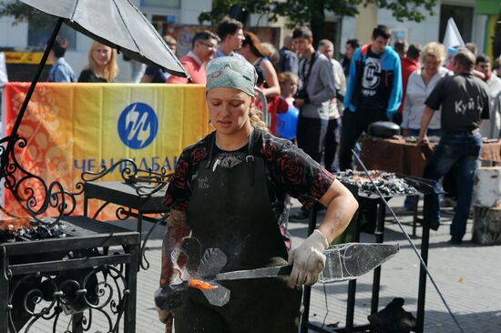 Russian artistic blacksmithing championship in Chelyabinsk