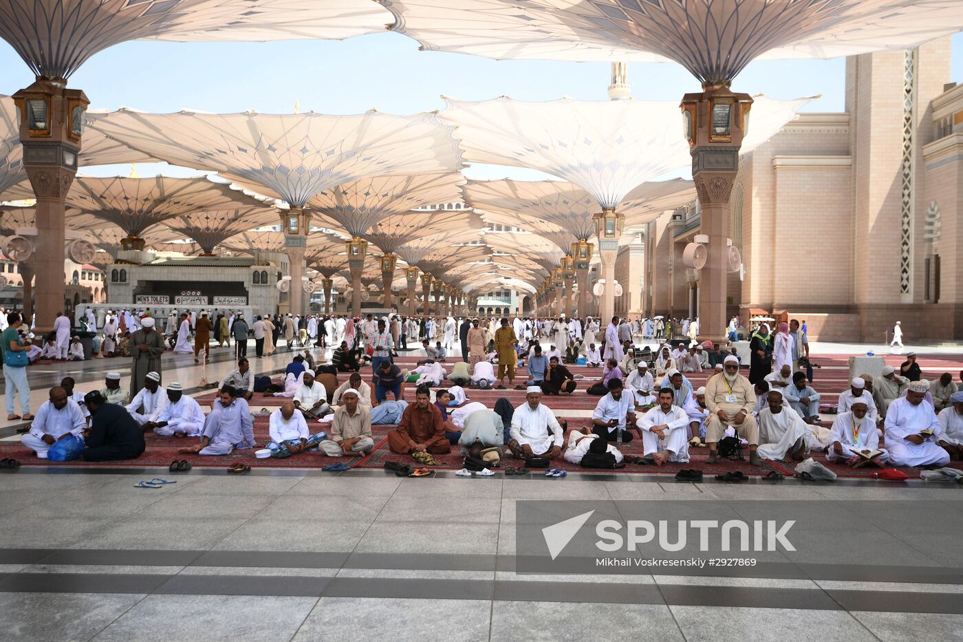 Pilgrims in Medina
