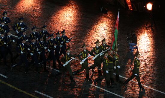 Spasskaya Tower 2016 international military music festival closing ceremony