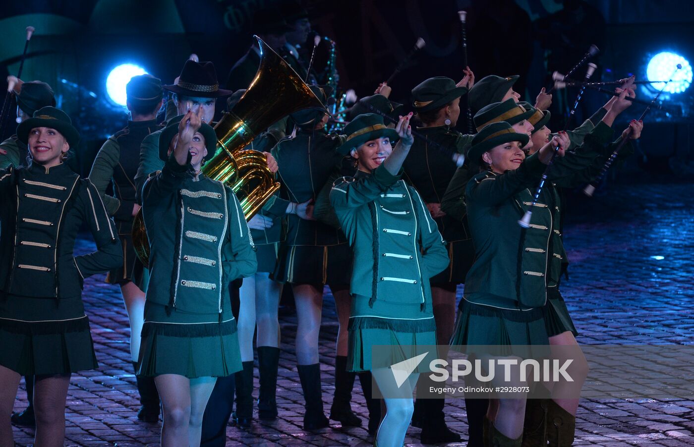 Spasskaya Tower 2016 international military music festival closing ceremony