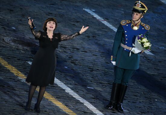 Spasskaya Tower 2016 international military music festival closing ceremony