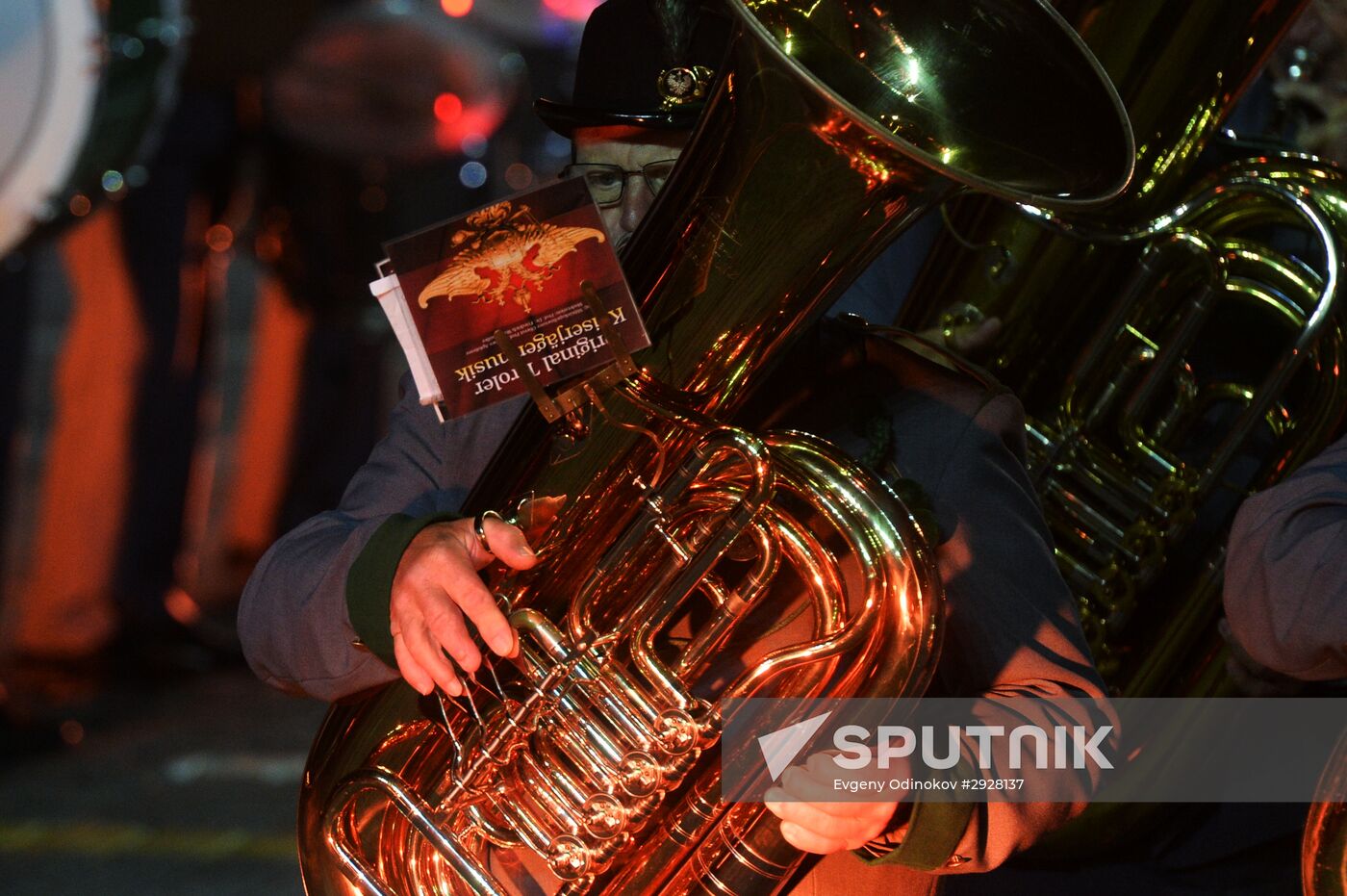 Spasskaya Tower 2016 international military music festival closing ceremony