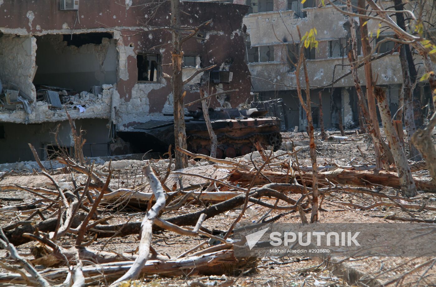 Syrian army cleans out Aleppo military school premises of terrorists