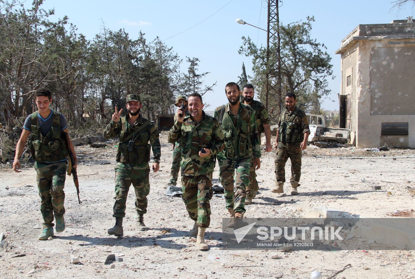 Syrian army cleans out Aleppo military school premises of terrorists