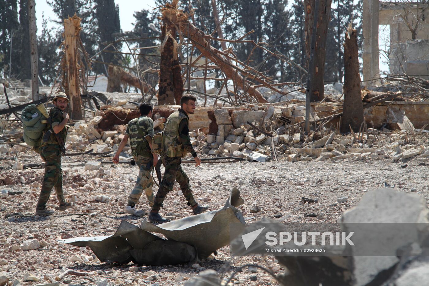 Syrian army cleans out Aleppo military school premises of terrorists