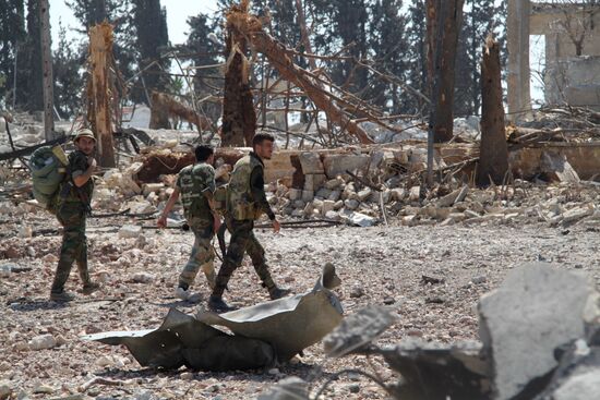 Syrian army cleans out Aleppo military school premises of terrorists