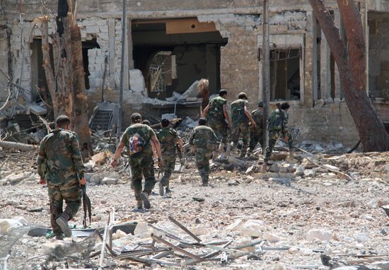 Syrian army cleans out Aleppo military school premises of terrorists