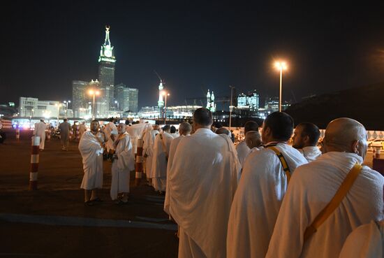 Pilgrims in Mecca