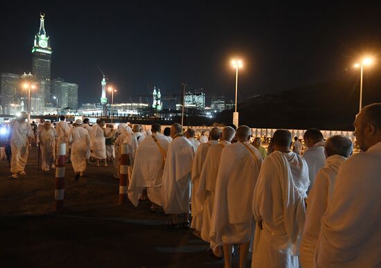 Pilgrims in Mecca
