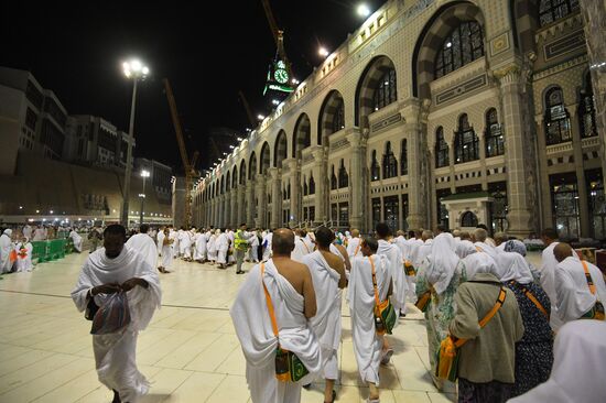 Pilgrims in Mecca