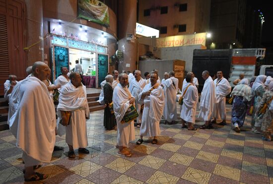 Pilgrims in Mecca