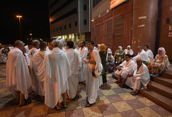 Pilgrims in Mecca