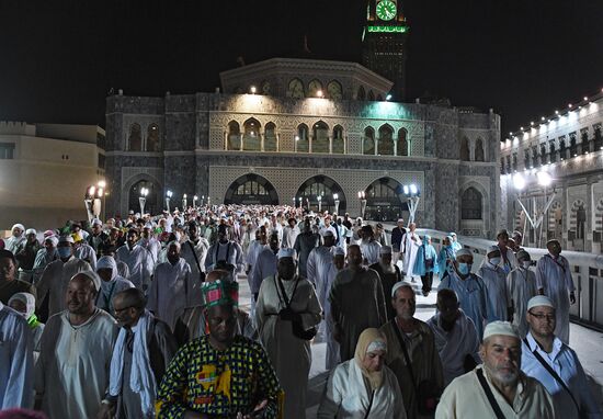 Pilgrims in Mecca