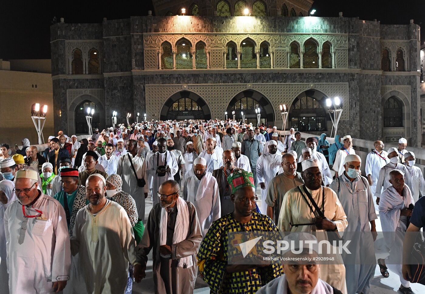 Pilgrims in Mecca