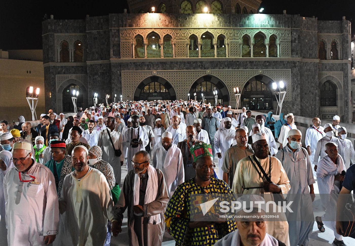 Pilgrims in Mecca