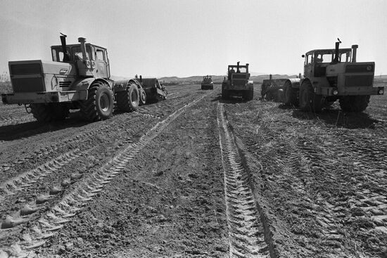 Virgin land reclamation in the Beshkent valley