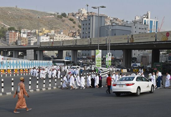 Pilgrims in Mecca