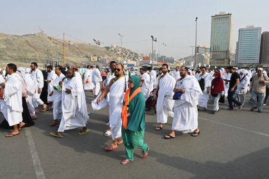 Pilgrims in Mecca