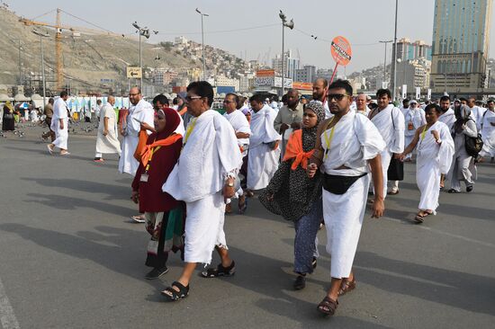 Pilgrims in Mecca