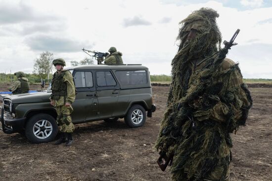 Military drills in Samara
