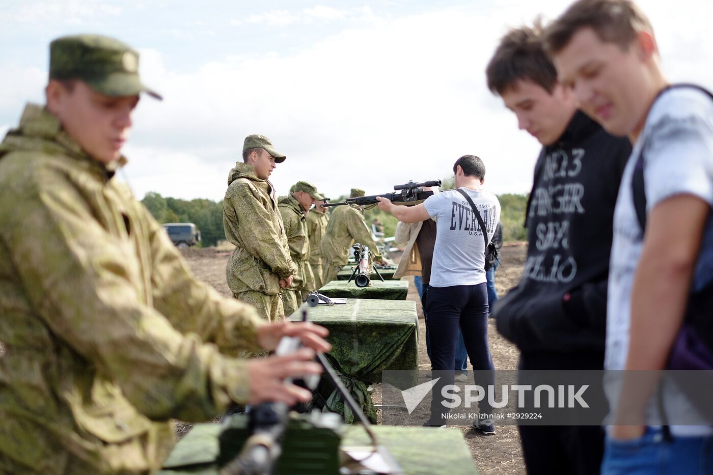 Military drills in Samara