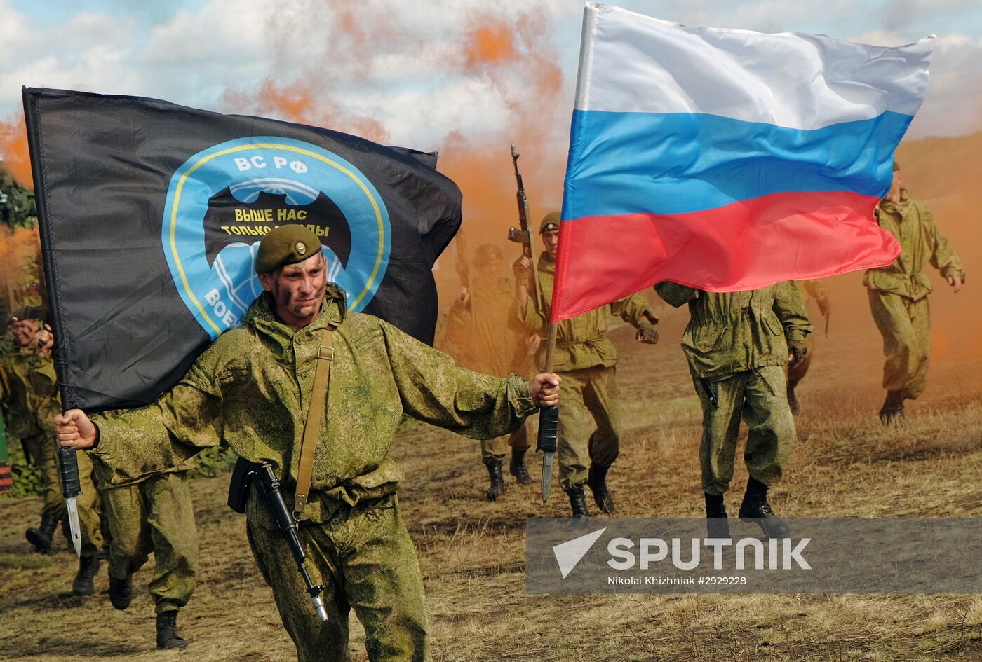 Military drills in Samara
