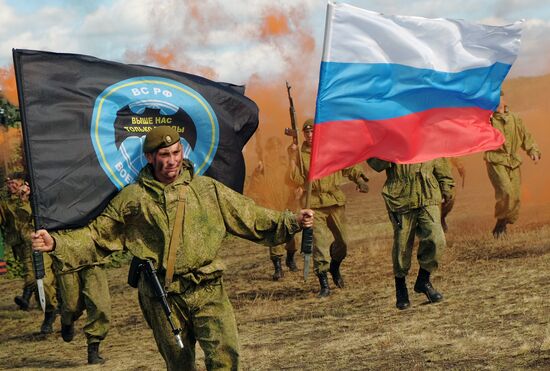 Military drills in Samara