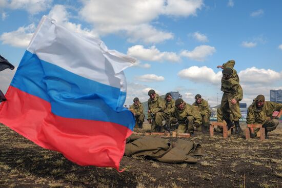 Military drills in Samara