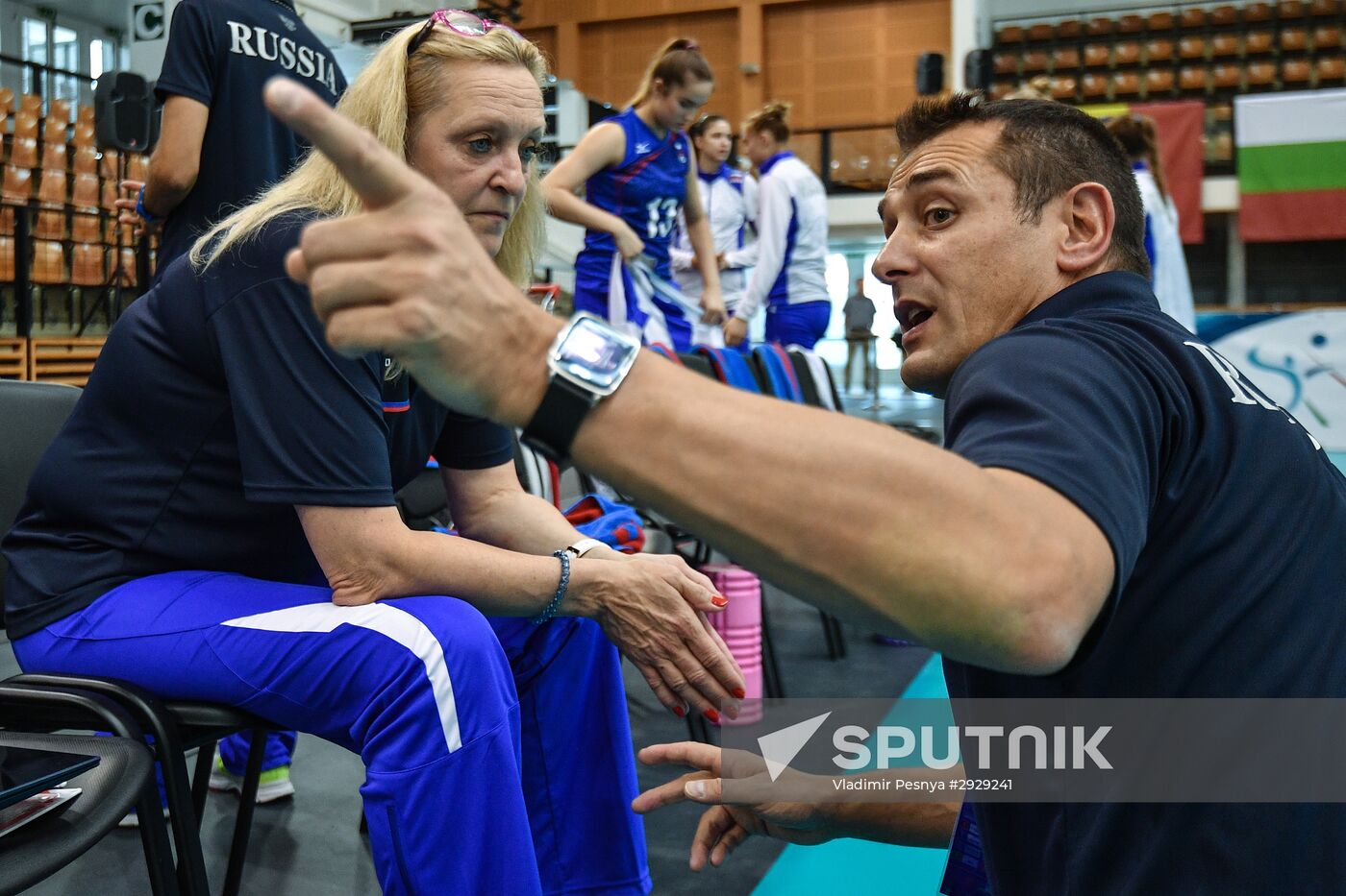 Russian volleyball players - winners of the CEV Women's U19 Volleyball European Championship