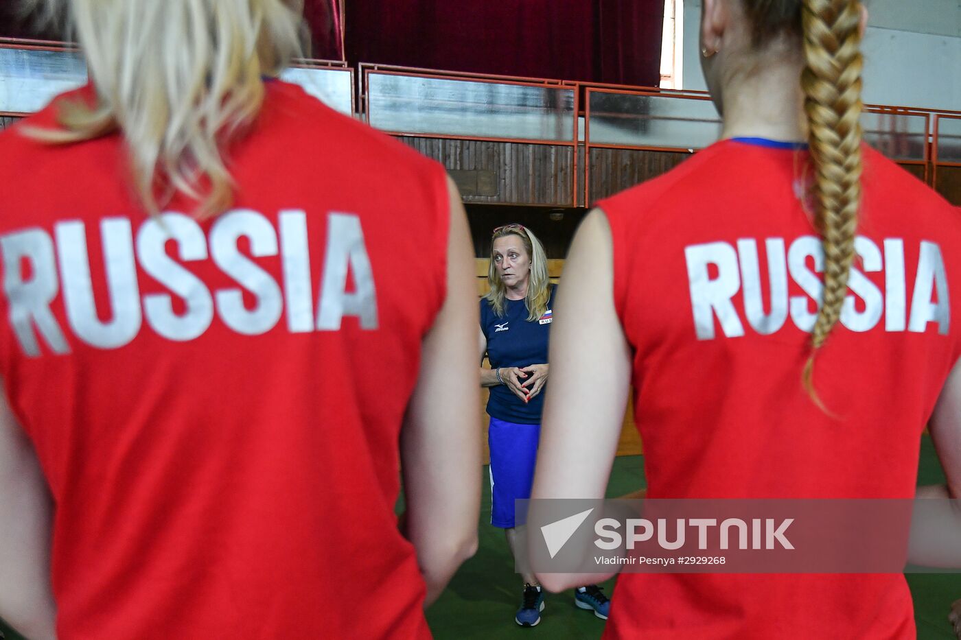 Russian volleyball players - winners of the Women's Junior European Volleyball Championship
