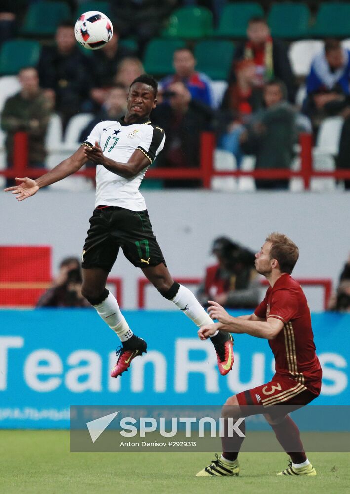 Football. Russia-Ghana friendly match