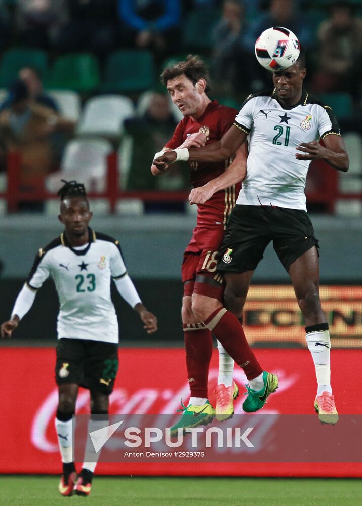 Football. Russia-Ghana friendly match
