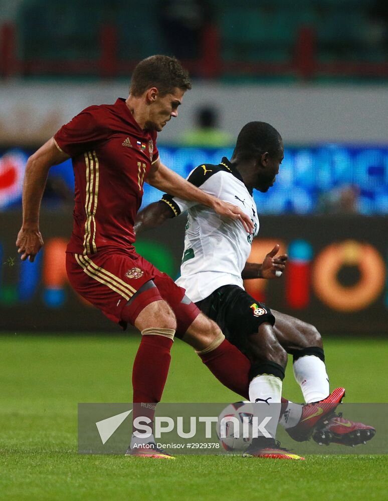 Football. Russia-Ghana friendly match
