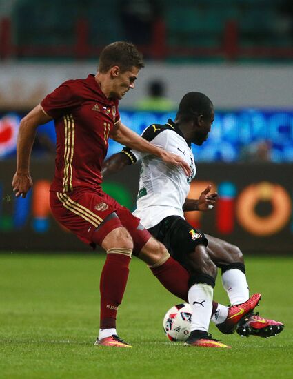 Football. Russia-Ghana friendly match