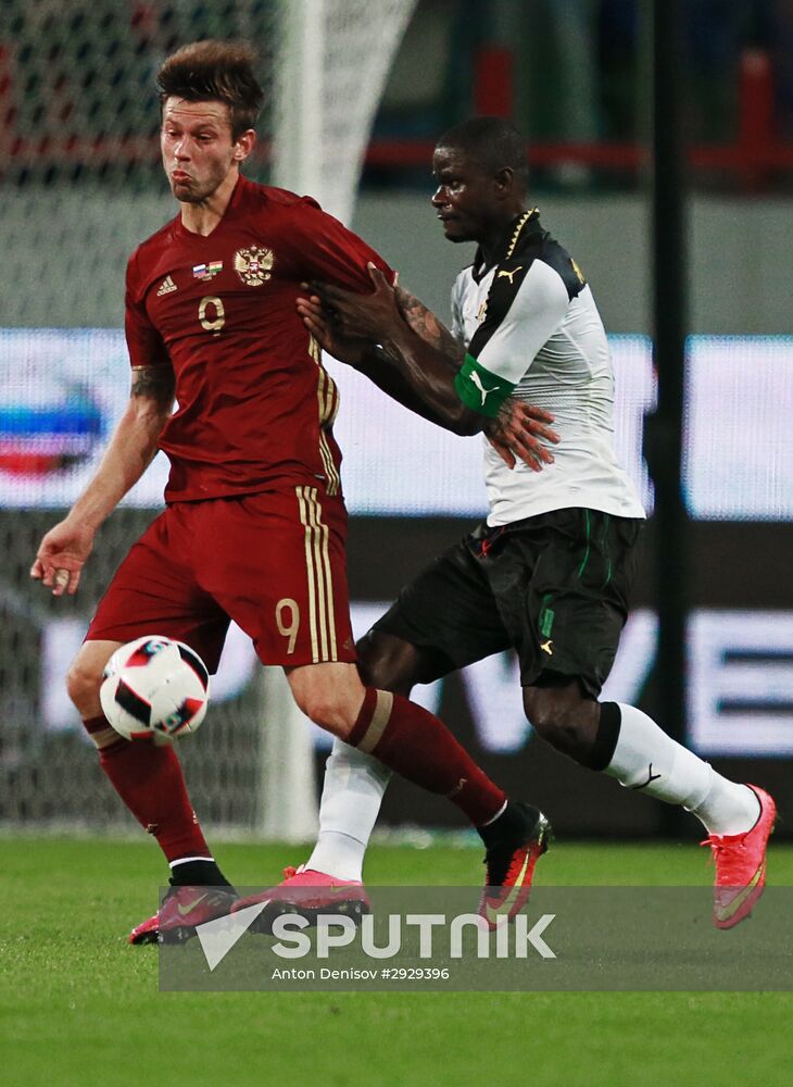 Football. Russia-Ghana friendly match
